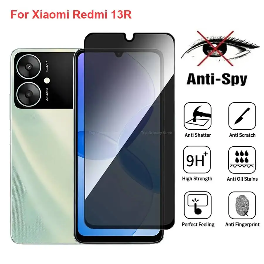 For Xiaomi Redmi 13R Anti Spy Privacy Tempered Glass Protector Compatible For Redmi13r Full Cover Screen Phone Film
For Xiaomi Redmi 13R Anti Spy Privacy Tempered Glass Protector Compatible For Redmi13r Full Cover Screen Phone Film