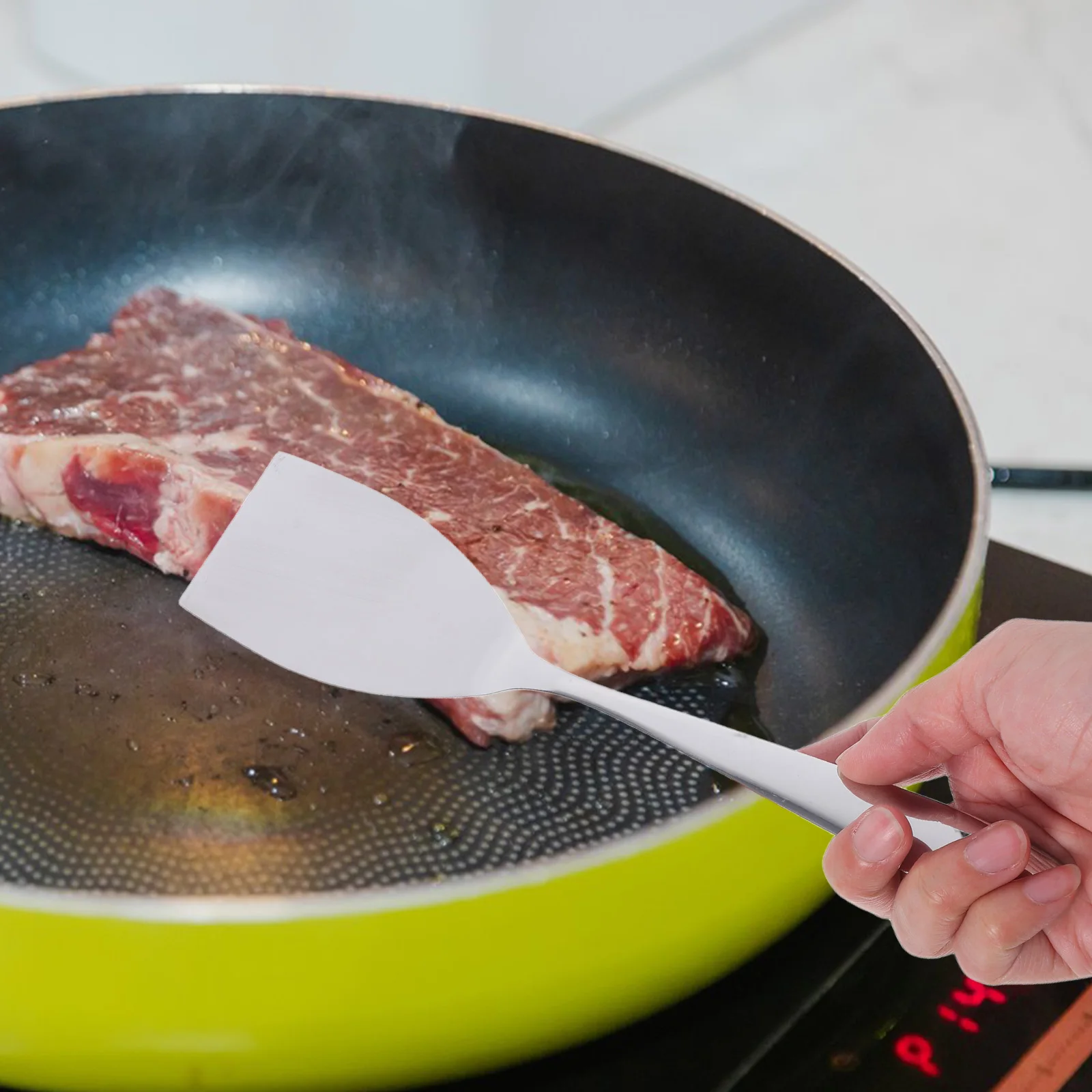 Stainless Steel Cooking Spatula Multipurpose Steak Frying Shovel Heat Resistant Kitchen Tool Restaurant Grade Easy Clean
Stainless Steel Cooking Spatula Multipurpose Steak Frying Shovel Heat Resistant Kitchen Tool Restaurant Grade Easy Clean