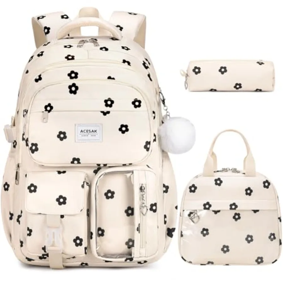 Backpack for Girls - Girls Backpack with Lunch Bag and Pencil Pouch for Teen Laptop Backpack for Women, Elementary Middle High
Backpack for Girls - Girls Backpack with Lunch Bag and Pencil Pouch for Teen Laptop Backpack for Women, Elementary Middle High
