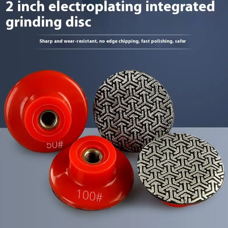 M10 M14 Thread 2'' 50mm Diamond Hand Polishing Electroplated Sanding Pads Grinding Disc For Glass Granite Marble Concrete
M10 M14 Thread 2'' 50mm Diamond Hand Polishing Electroplated Sanding Pads Grinding Disc For Glass Granite Marble Concrete