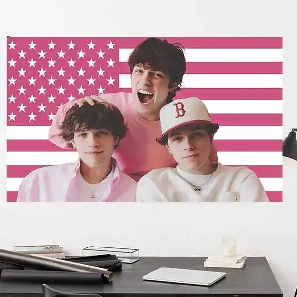 Triplets 3X5ft With 4 Brass Grommets Pink American Flag Sturniolo Merch Fun Party Decoration Tapestry
Triplets 3X5ft With 4 Brass Grommets Pink American Flag Sturniolo Merch Fun Party Decoration Tapestry
