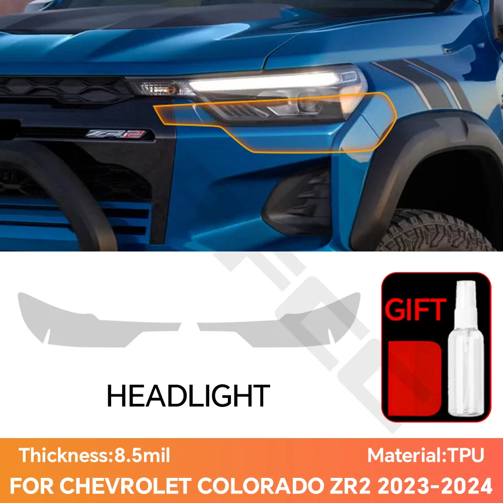 Для Chevrolet Colorado ZR2 2023-2024: Предварительно вырезанная защитная пленка для фар из ТПУ, прозрачная, HD, антицарапийная, аксессуары для экстерьера
Для Chevrolet Colorado ZR2 2023-2024: Предварительно вырезанная защитная пленка для фар из ТПУ, прозрачная, HD, антицарапийная, аксессуары для экстерьера