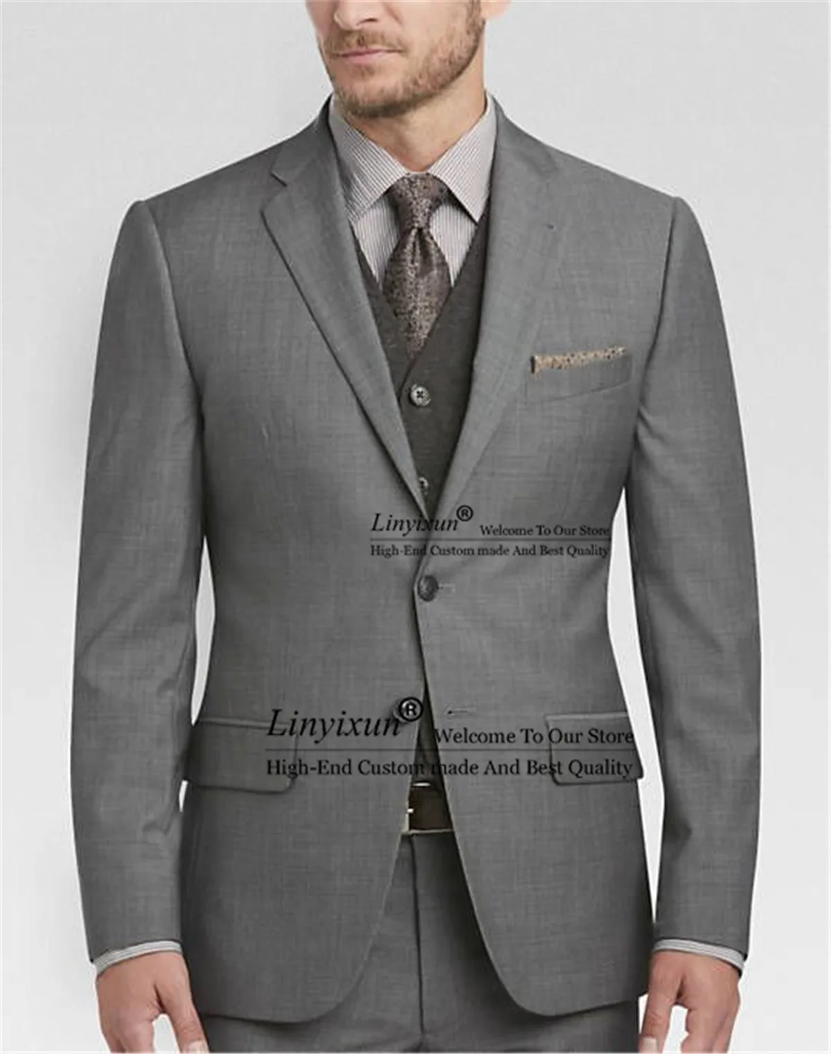 Formal Business Suits For Men 3 Pieces Jacket Vest Pants Set Male Blazer Notch Lapel Groom Wedding Tuxedo Slim Fit Costume Homme
Formal Business Suits For Men 3 Pieces Jacket Vest Pants Set Male Blazer Notch Lapel Groom Wedding Tuxedo Slim Fit Costume Homme