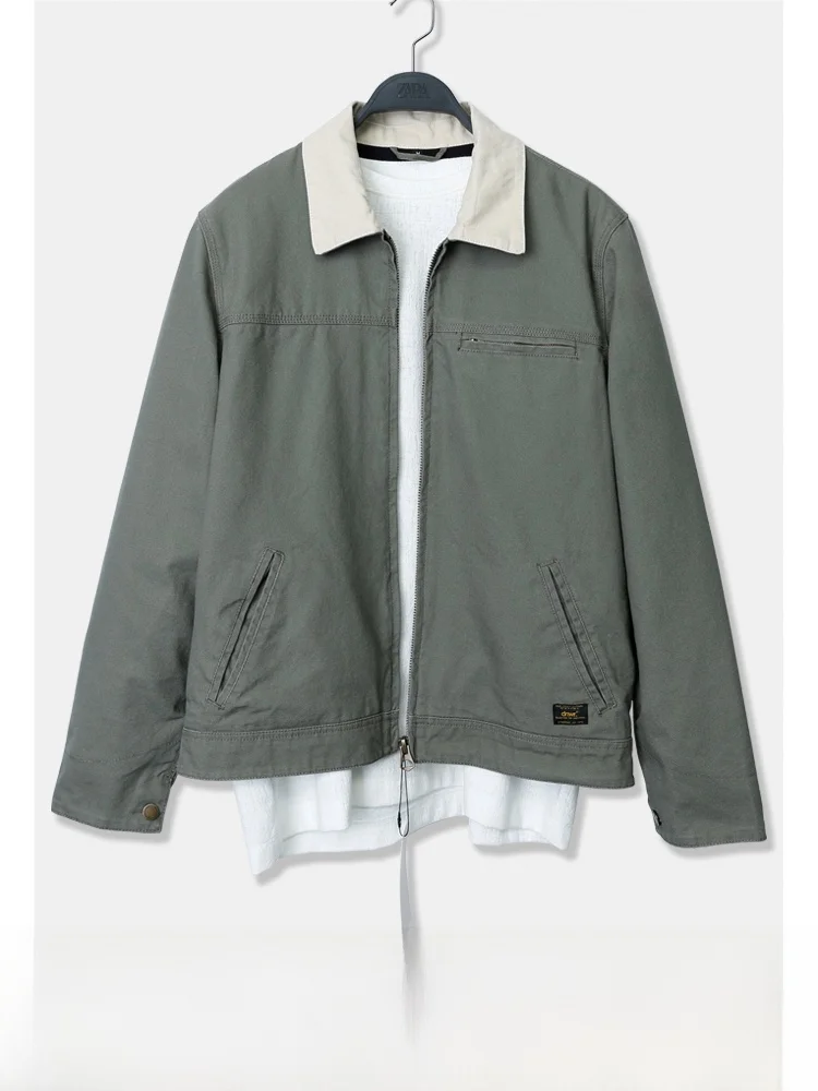 Мужская осенне-зимняя хлопковая куртка свободного кроя из канваса с элементами джинсовой ткани, молодежная, модная, с длинным рукавом, на молнии, цветная
Мужская осенне-зимняя хлопковая куртка свободного кроя из канваса с элементами джинсовой ткани, молодежная, модная, с длинным рукавом, на молнии, цветная