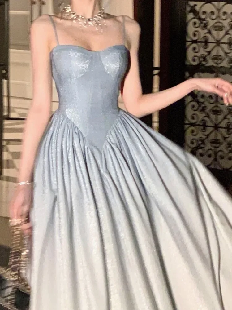 Elegant Party Short Dresses for Women 2024 New Summer Vintage Spaghetti Strap Casual Female Clothes Wedding Birthday Midi Dress
Elegant Party Short Dresses for Women 2024 New Summer Vintage Spaghetti Strap Casual Female Clothes Wedding Birthday Midi Dress