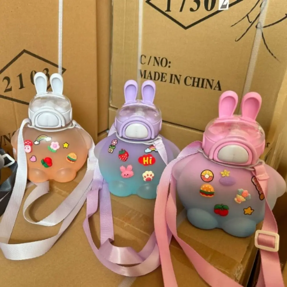 833ML Cute Rabbit Bottle with Straw Soft Ear Big Belly Water Bottle Portable Random Stickers Large-Capacity Big Belly Cup
833ML Cute Rabbit Bottle with Straw Soft Ear Big Belly Water Bottle Portable Random Stickers Large-Capacity Big Belly Cup