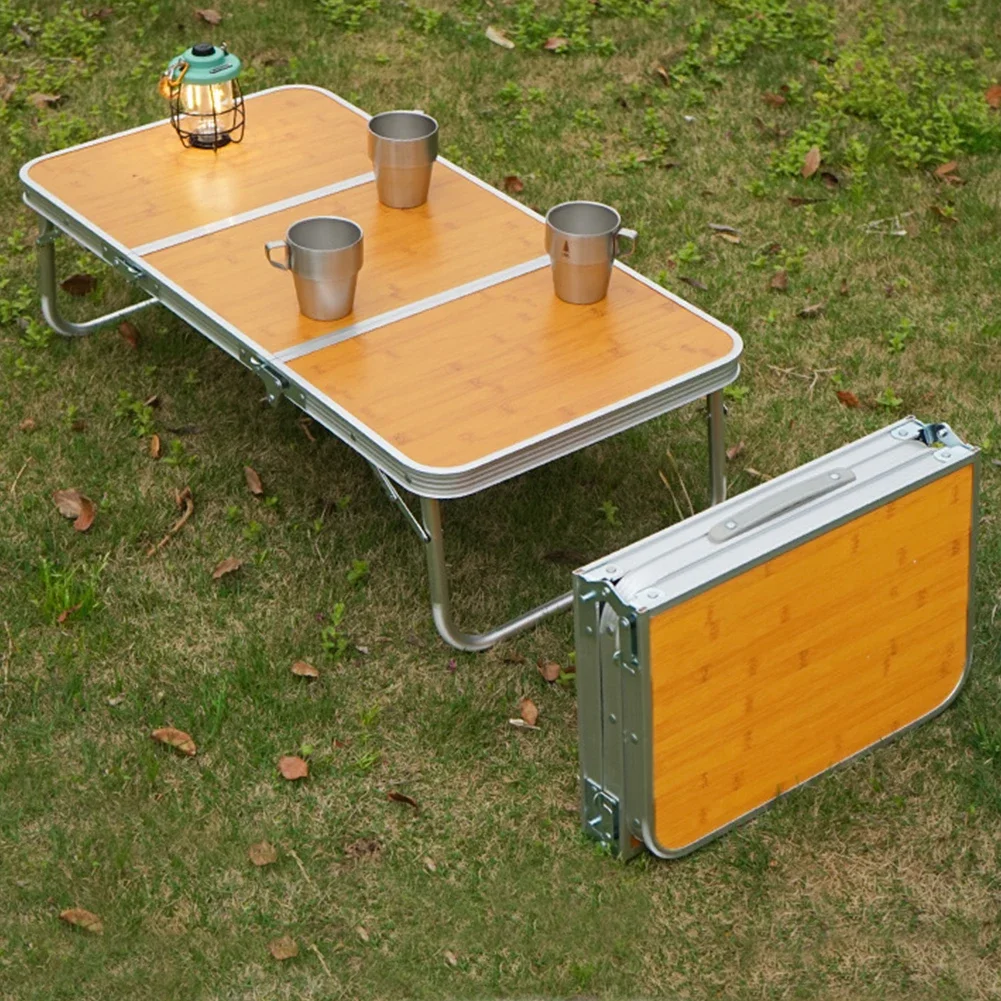 Folding Camping Table Portable Picnic Table with Aluminum Legs Lightweight 3 Fold Beach Table with Handle for Outdoor
Folding Camping Table Portable Picnic Table with Aluminum Legs Lightweight 3 Fold Beach Table with Handle for Outdoor