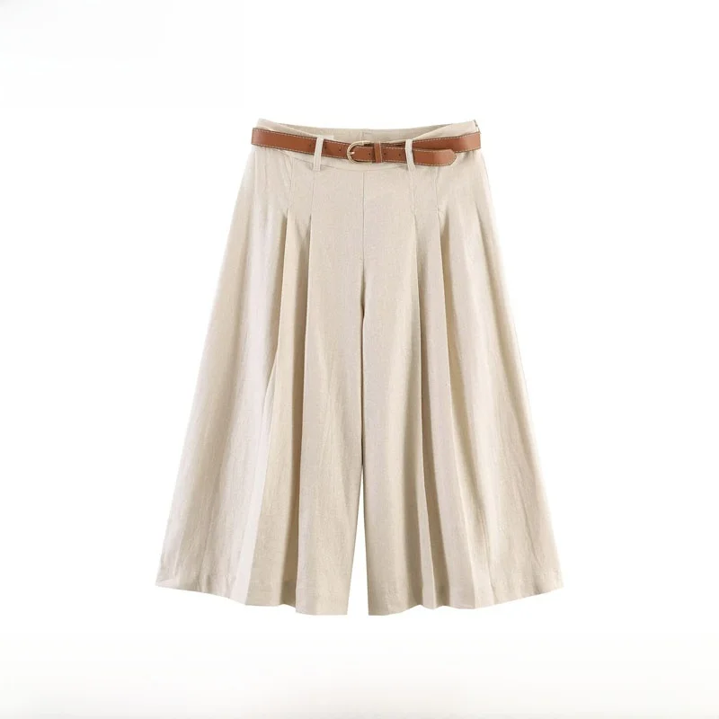 Fashionable Casual High Waist Wide Leg Pants Long Short Shorts Belted Versatile Spring Summer New Arrival Women's Polyester F...
Fashionable Casual High Waist Wide Leg Pants Long Short Shorts Belted Versatile Spring Summer New Arrival Women's Polyester F...