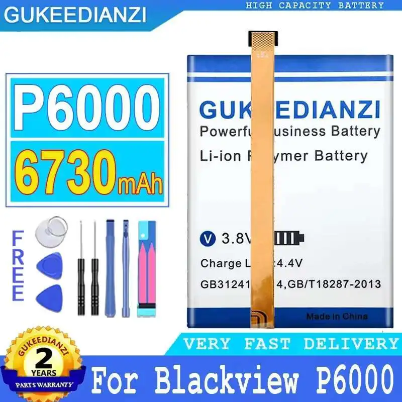 Mobile Phone Battery 6730mAh For Blackview P6000 P6000 For Reliable Power Supply High Performance
Mobile Phone Battery 6730mAh For Blackview P6000 P6000 For Reliable Power Supply High Performance