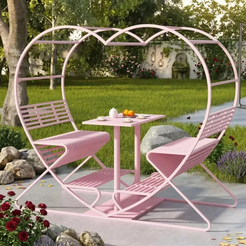 Outdoor Heart Shaped Table Chair Set Love Swing Landscape Ornament For Scenic Resort Courtyard Wedding Home Decoration
Outdoor Heart Shaped Table Chair Set Love Swing Landscape Ornament For Scenic Resort Courtyard Wedding Home Decoration