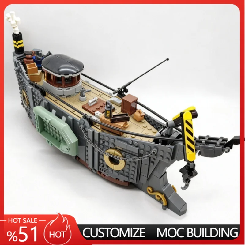 1102 Parts Custom Creative MOC Steampunk Submarine Model Educational Assembly Toy Birthday Popular Gifts For Display Collection
1102 Parts Custom Creative MOC Steampunk Submarine Model Educational Assembly Toy Birthday Popular Gifts For Display Collection