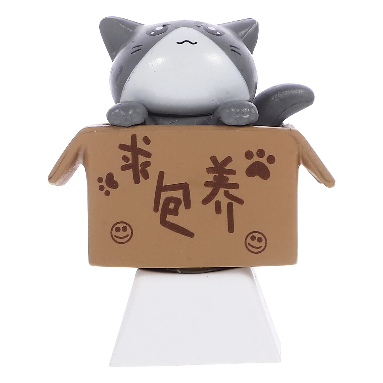 Personalized Cat Keycap Mechanical Keyboard R4 Profile in Cardboard Box Decorative DIY Replacement Key Caps for Pc Gaming