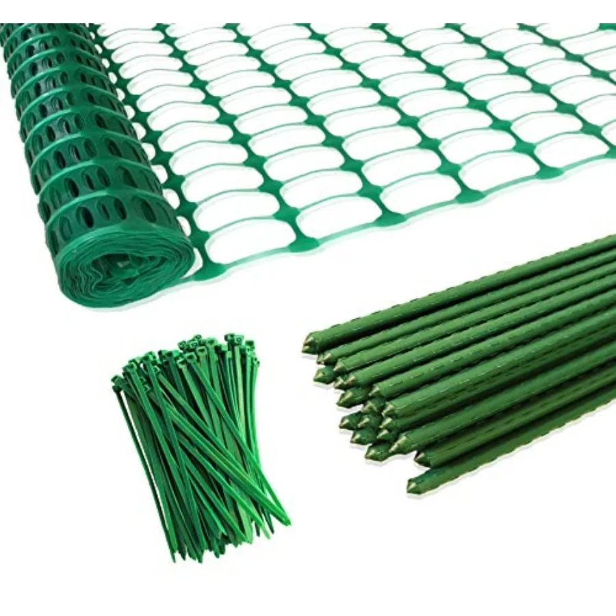 Garden FenceSnow Fence Plastic Safety Fence+25 Steel Plant Stakes Patio Snow Fence 40 Inches X 100 Feet Green Plastic Garden Ne
Garden FenceSnow Fence Plastic Safety Fence+25 Steel Plant Stakes Patio Snow Fence 40 Inches X 100 Feet Green Plastic Garden Ne