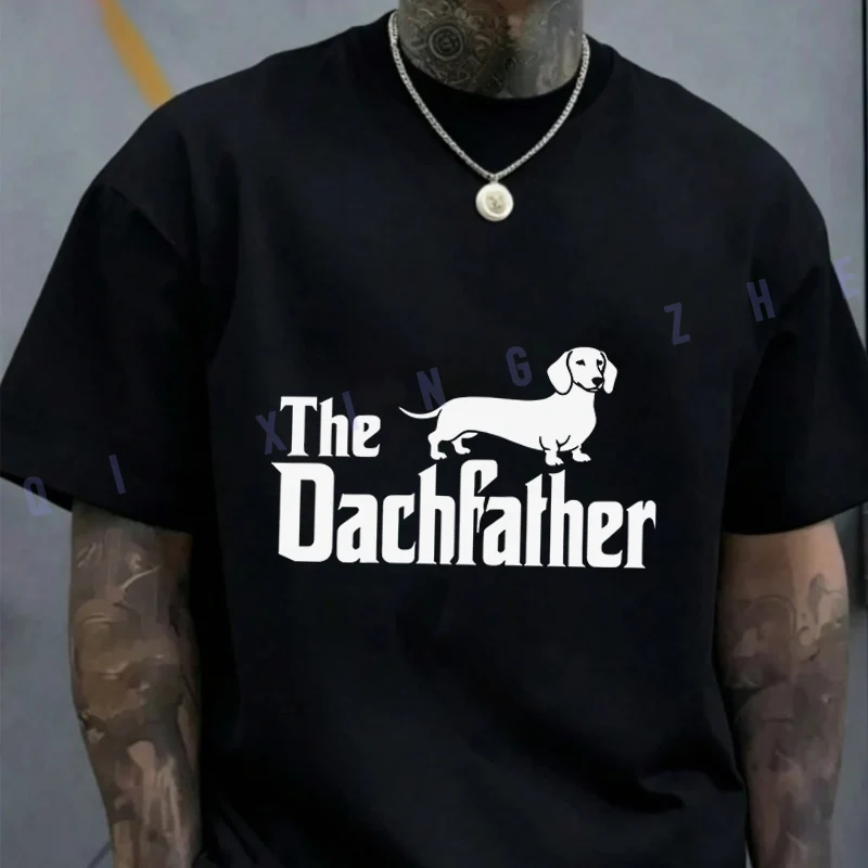 The Dachfather Dachshund Dog Men and Women moto T-shirt Summer Cotton Short Sleeved Casual Basic TShirt Round Neck Unisex Tops
The Dachfather Dachshund Dog Men and Women moto T-shirt Summer Cotton Short Sleeved Casual Basic TShirt Round Neck Unisex Tops