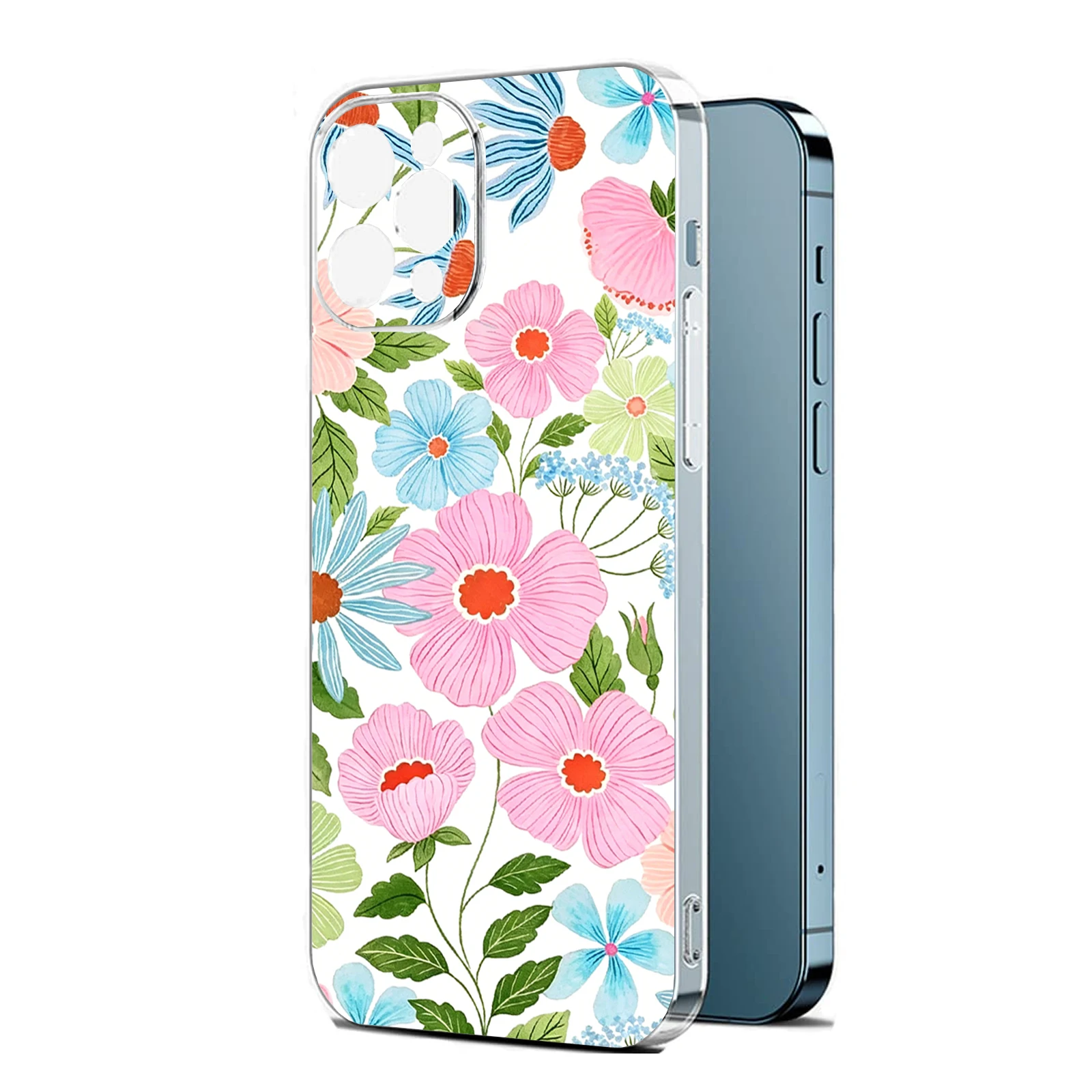Cute Pink Blue Flowers Clear Phone Case For iPhone 16 15 14 Plus 13 12 Pro Max 11
Cute Pink Blue Flowers Clear Phone Case For iPhone 16 15 14 Plus 13 12 Pro Max 11