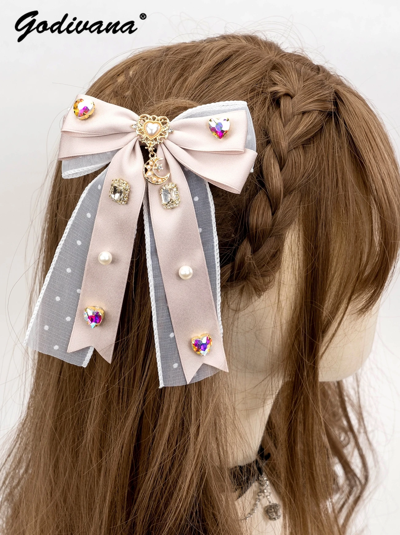 Japanese Mine Mass-Produced Sweet Double-Layer Inlaid Rhinestone Bow Barrettes Gadget Cute Edge Clip Hair Clips Accessories
Japanese Mine Mass-Produced Sweet Double-Layer Inlaid Rhinestone Bow Barrettes Gadget Cute Edge Clip Hair Clips Accessories