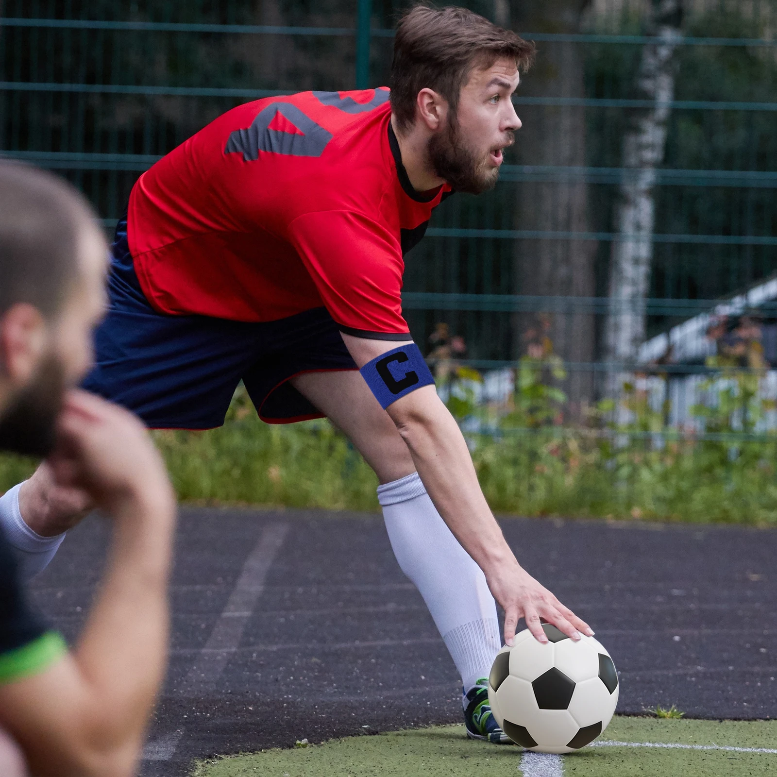 Football Soccer Captain Armband Adjustable Anti-Drop Team Sport Bands for Rugby Basketball
Football Soccer Captain Armband Adjustable Anti-Drop Team Sport Bands for Rugby Basketball