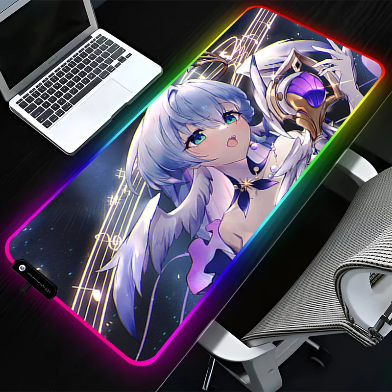 Коврик для мыши со светодиодной подсветкой RGB, резиновый коврик для мыши HD, аксессуары для компьютерных игр, коврик для клавиатуры, офисный нескользящий коврик для мыши H-honkai Star Rail Robin
Коврик для мыши со светодиодной подсветкой RGB, резиновый коврик для мыши HD, аксессуары для компьютерных игр, коврик для клавиатуры, офисный нескользящий коврик для мыши H-honkai Star Rail Robin