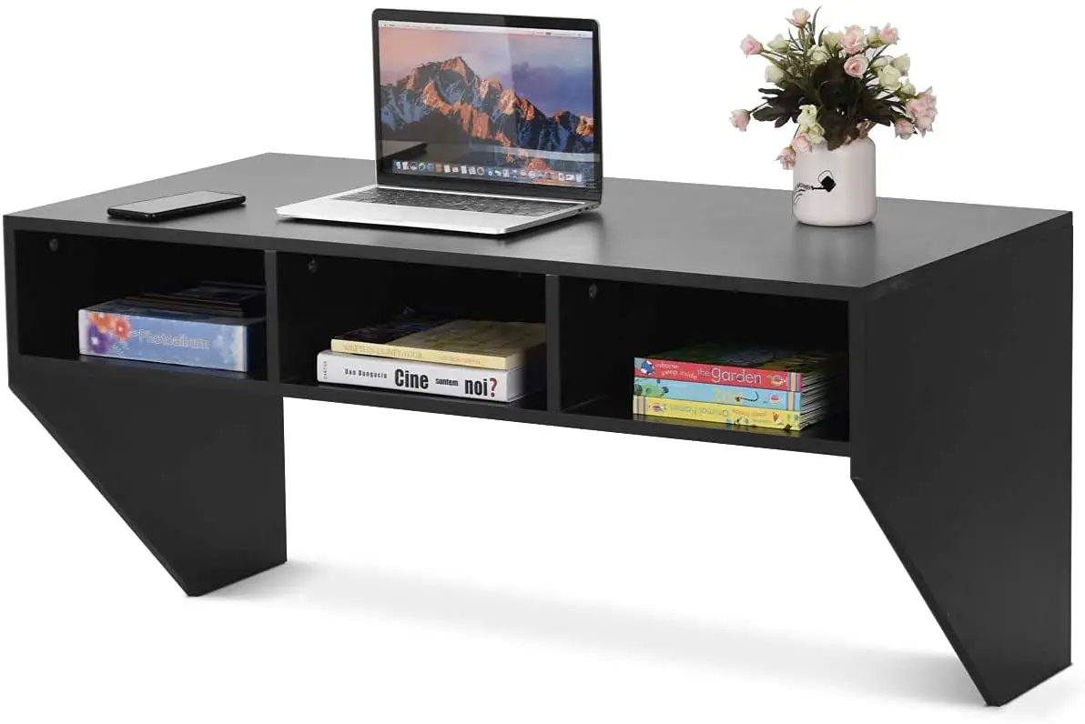 Wall Mounted Desk Floating Computer Desk, Writing Study Table W/3 Storage Shelves, Laptop PC Table for Living Room,, Customized
Wall Mounted Desk Floating Computer Desk, Writing Study Table W/3 Storage Shelves, Laptop PC Table for Living Room,, Customized
