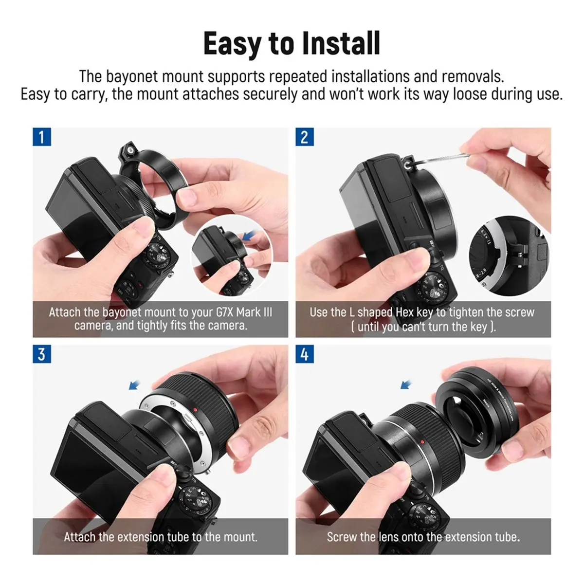 N05R 2 in 1 Wide Angle & Macro Additional Lens for Canon G7X Mark III Camera 18mm HD Wide Angle+10x Macro Additional Lens
N05R 2 in 1 Wide Angle & Macro Additional Lens for Canon G7X Mark III Camera 18mm HD Wide Angle+10x Macro Additional Lens