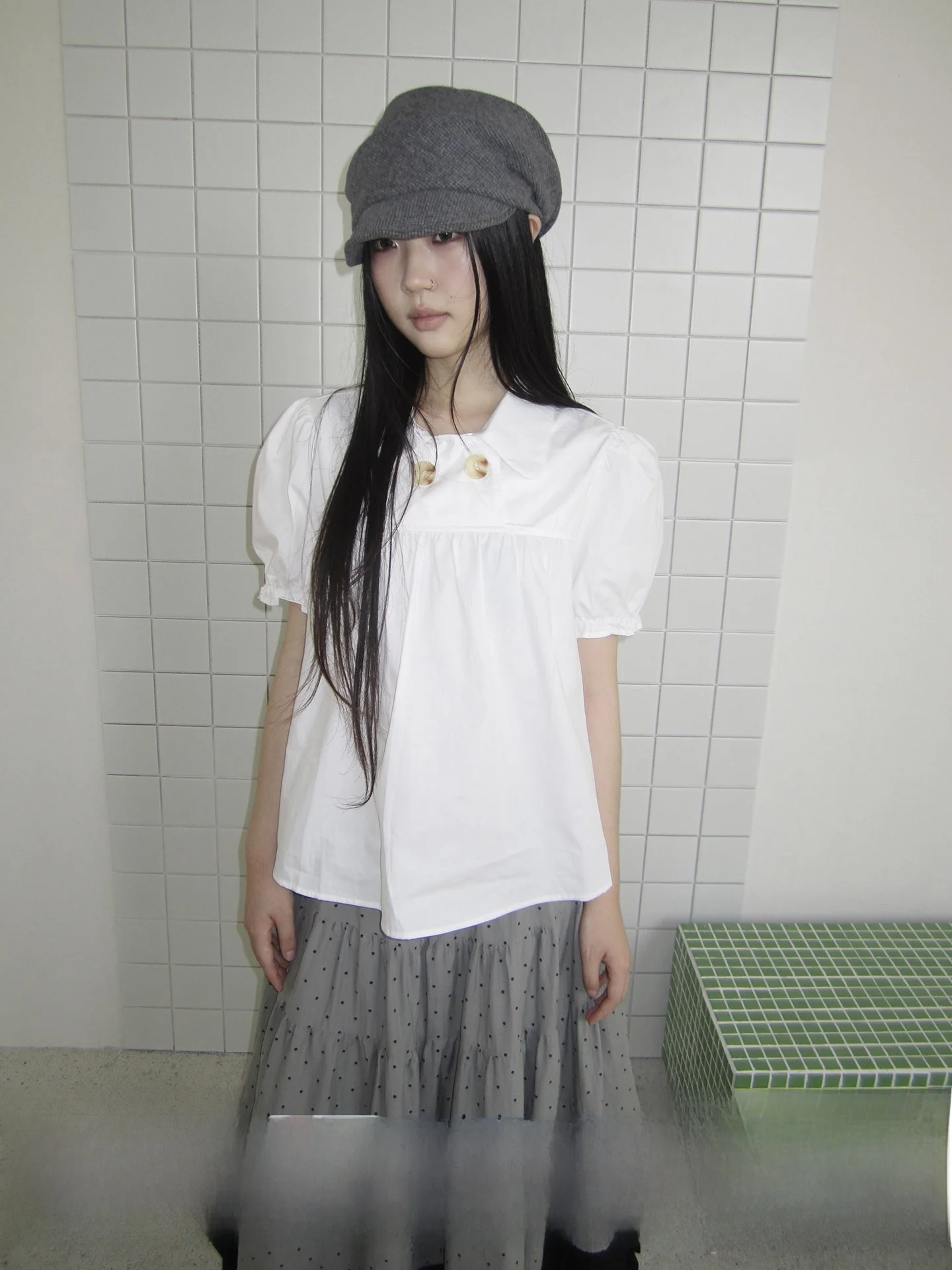 Angproject Summer Korean Style Casual Loose Bubble Sleeve Turn-down Collar Color Short Sleeve Shirt Women's Top
Angproject Summer Korean Style Casual Loose Bubble Sleeve Turn-down Collar Color Short Sleeve Shirt Women's Top