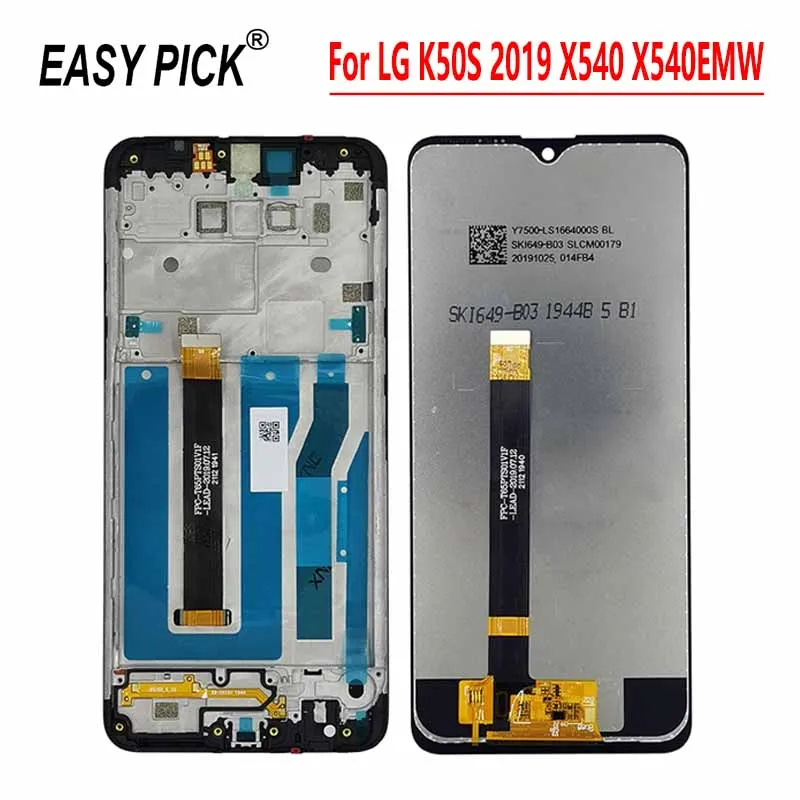 For LG K50S 2019 X540 X540EMW X540BMW X540HM LCD Display Touch Screen Digitizer Assembly
For LG K50S 2019 X540 X540EMW X540BMW X540HM LCD Display Touch Screen Digitizer Assembly