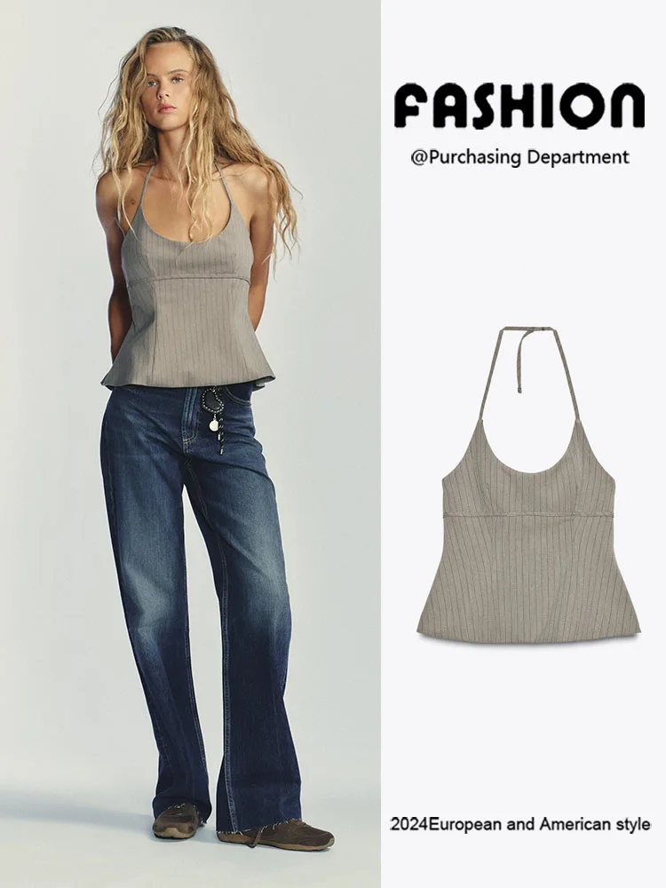 Sexy Bal Striped Ne Hanging Bridesmaid Top Women's New Arrival Autumn 2025 Fine Stripe Hanging Ne Bridesmaid Top
Sexy Bal Striped Ne Hanging Bridesmaid Top Women's New Arrival Autumn 2025 Fine Stripe Hanging Ne Bridesmaid Top