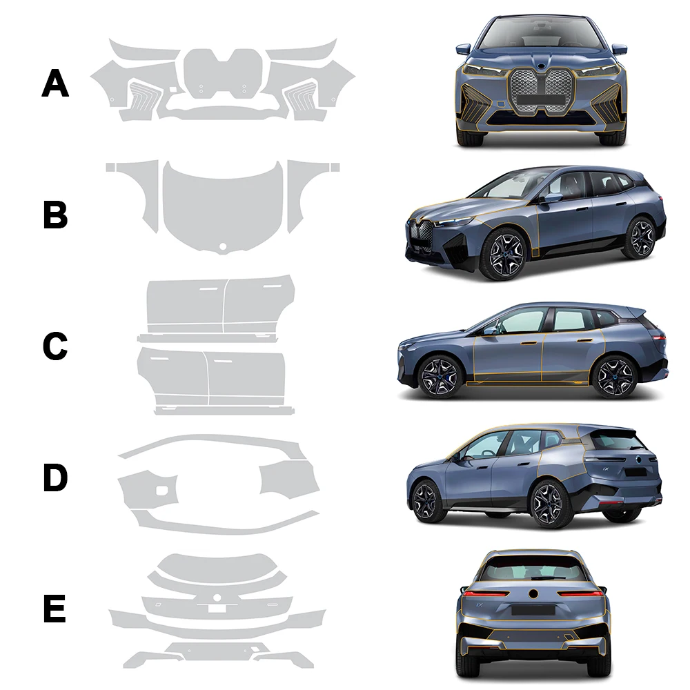 For BMW IX50 IX40 M60 Xdrive i20 2022 2023 TPU Scratch-resistant Car Paint Protection Film Car Body Transparent Bra Per-cut PPF
For BMW IX50 IX40 M60 Xdrive i20 2022 2023 TPU Scratch-resistant Car Paint Protection Film Car Body Transparent Bra Per-cut PPF