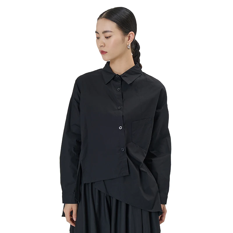 Japan and South Korea fashion 2025 spring new women's blouse loose slimming original irregular shirt niche 5909
Japan and South Korea fashion 2025 spring new women's blouse loose slimming original irregular shirt niche 5909