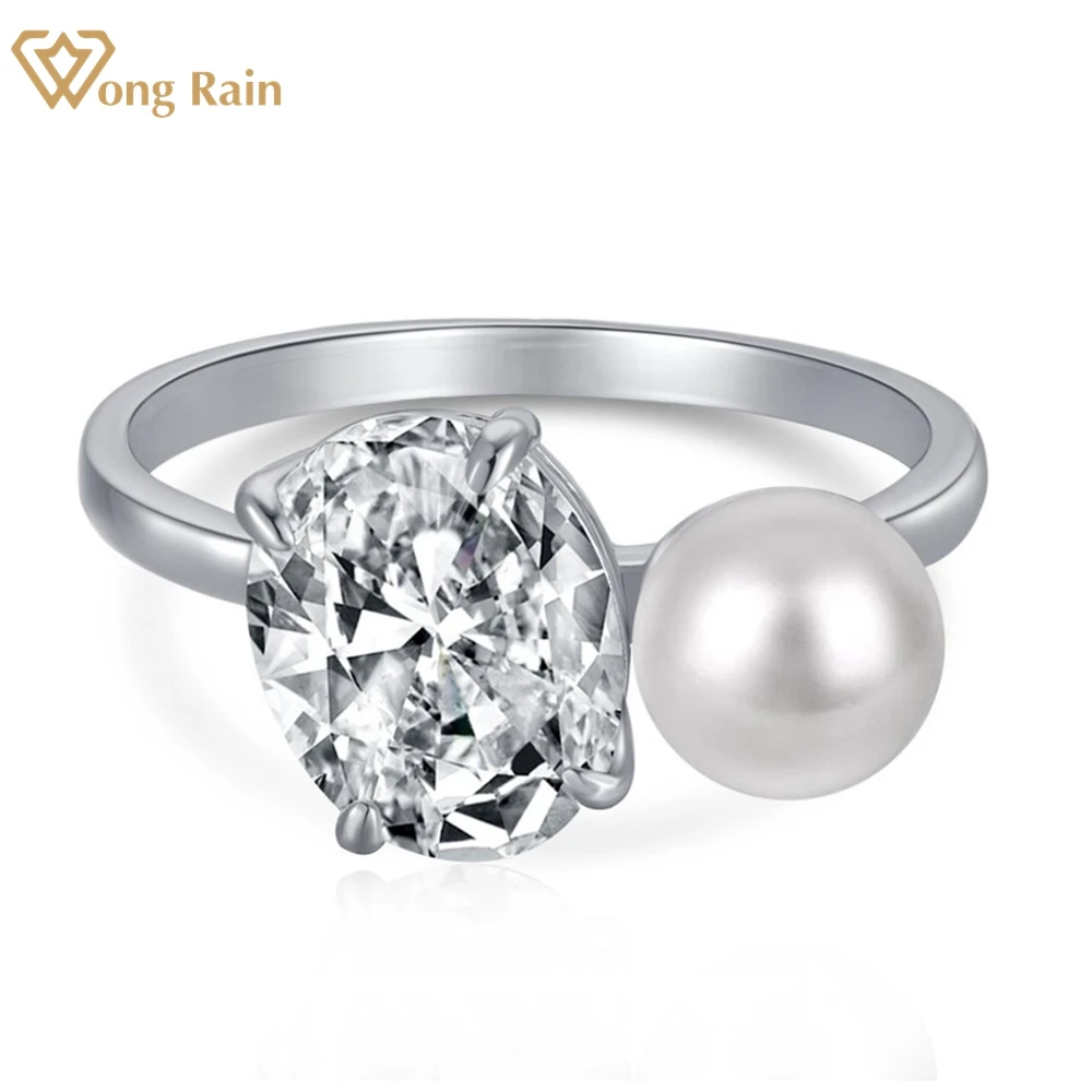 Кольцо Wong rain100% для женщин, из стерлингового серебра 925 пробы, с овальным муассанитом, с жемчугом, для свадьбы, обручальное
Кольцо Wong rain100% для женщин, из стерлингового серебра 925 пробы, с овальным муассанитом, с жемчугом, для свадьбы, обручальное