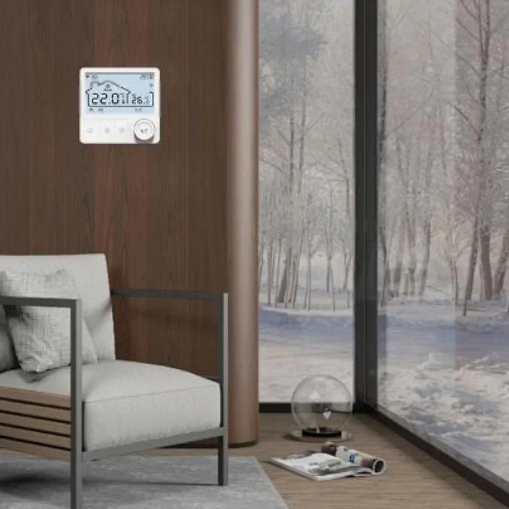 Remote Thermostat Control Voice Control Smart WIFI Thermostat Temperature Accuracy 0.5 C Flame Retardant Material
Remote Thermostat Control Voice Control Smart WIFI Thermostat Temperature Accuracy 0.5 C Flame Retardant Material