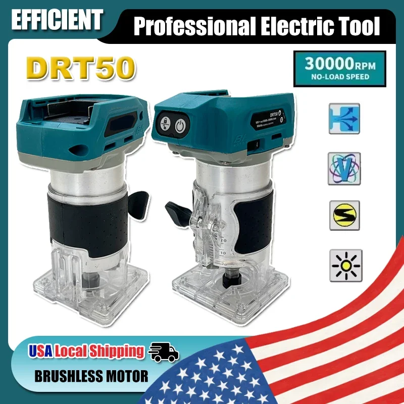 Fit Makita DRT50 Cordless Trimmer Rechargeable Trimming Machine Brushless Slotting Tool Milling Woodwork Engraving Machine
Fit Makita DRT50 Cordless Trimmer Rechargeable Trimming Machine Brushless Slotting Tool Milling Woodwork Engraving Machine