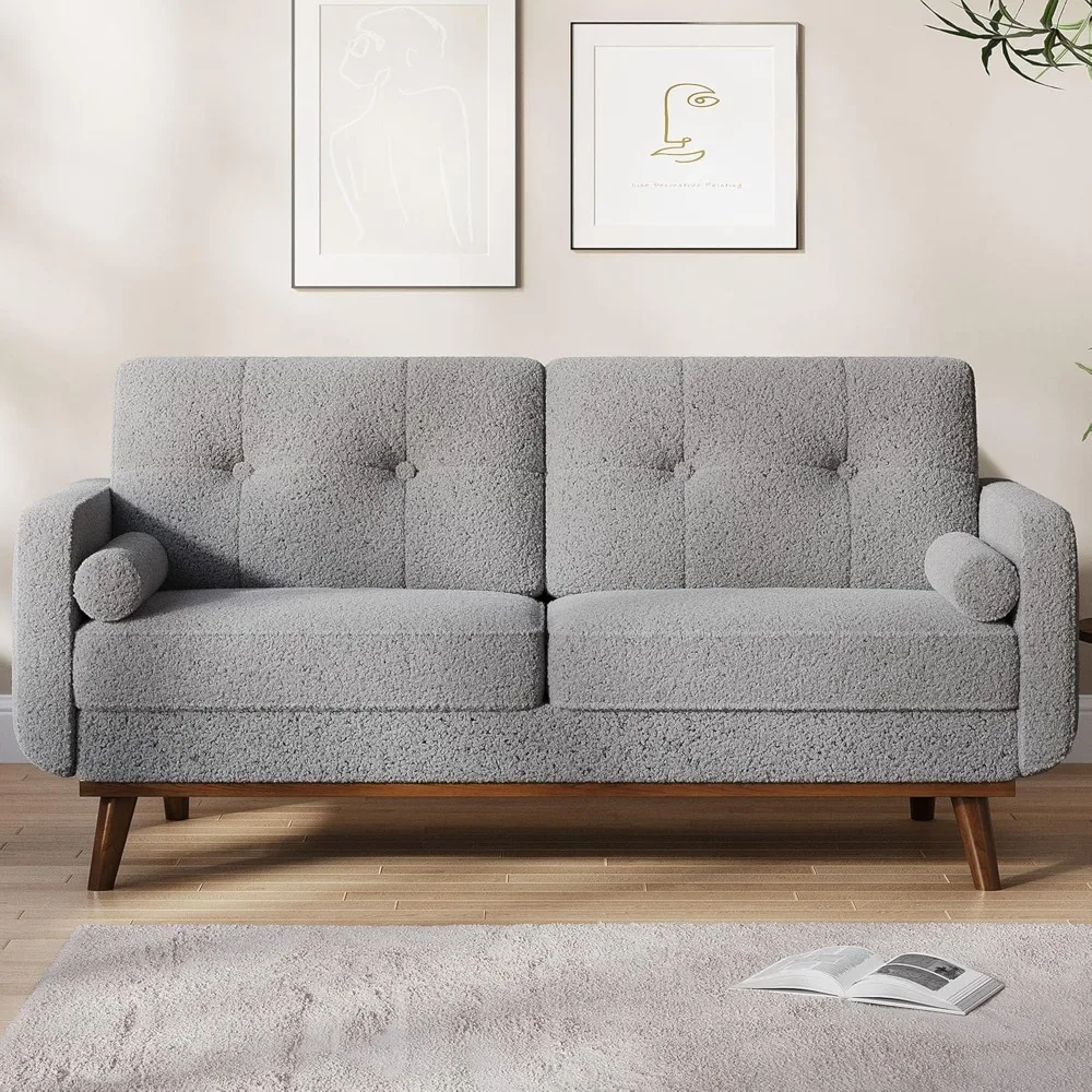 65" Loveseat Sofa,Love Seat Couches for Living Room, Couch Fleece Boucle Upholstered Couches, Comfortable sofa with armrests
65" Loveseat Sofa,Love Seat Couches for Living Room, Couch Fleece Boucle Upholstered Couches, Comfortable sofa with armrests