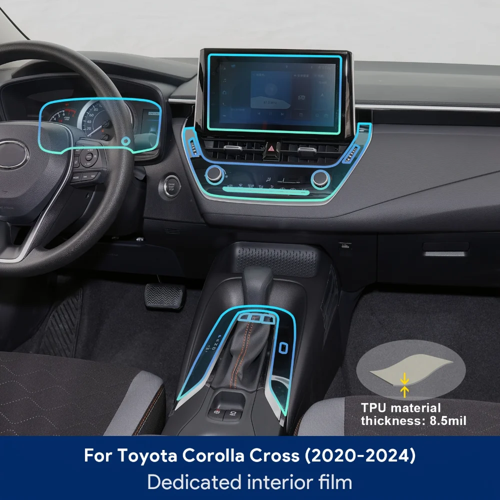 For TOYOTA Corolla Cross 2020-2024 TPU Scratch-Resistant Film Car Interior For Screen Center Console Gear Shift Protection Film
For TOYOTA Corolla Cross 2020-2024 TPU Scratch-Resistant Film Car Interior For Screen Center Console Gear Shift Protection Film
