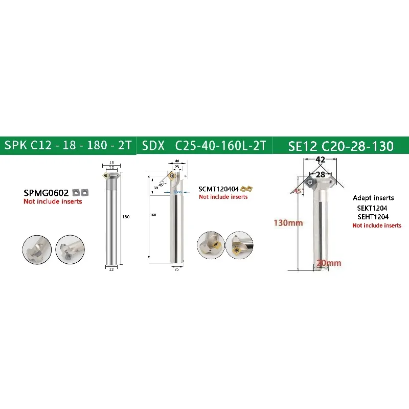 SPK SDX SE12 Internal and External Bar C12-18-180-2T C12-18-130-2T C25-40-200-2T C20-30-130 C25-40-300-2T
SPK SDX SE12 Internal and External Bar C12-18-180-2T C12-18-130-2T C25-40-200-2T C20-30-130 C25-40-300-2T