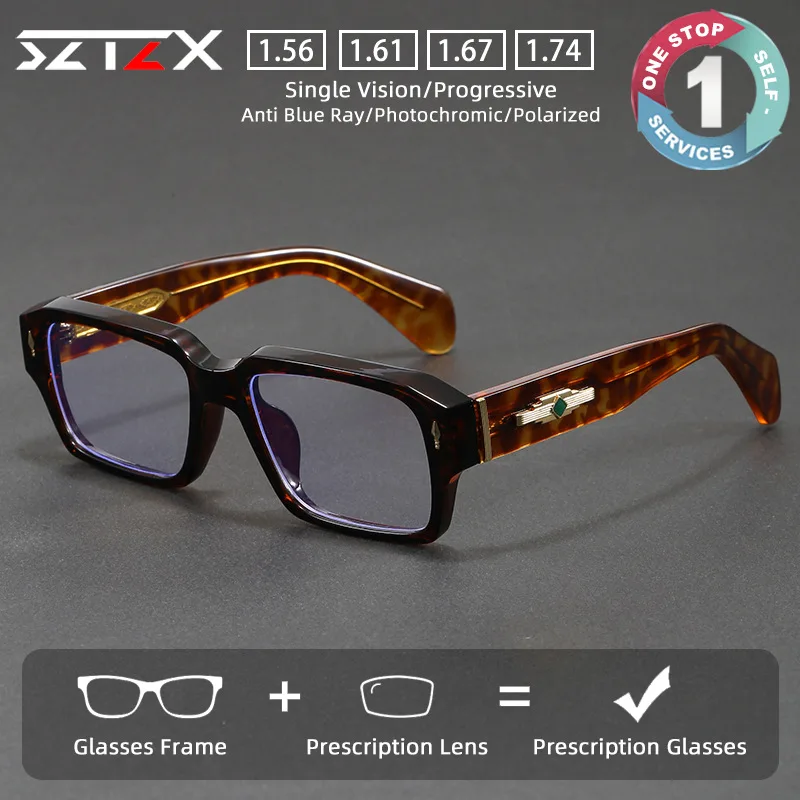 SZTZX Retro Versatile Prescription Glasses Anti Blue Light Anti-Reflective Myopia Eyewear Rectangle Progressive Reading Glasses
SZTZX Retro Versatile Prescription Glasses Anti Blue Light Anti-Reflective Myopia Eyewear Rectangle Progressive Reading Glasses