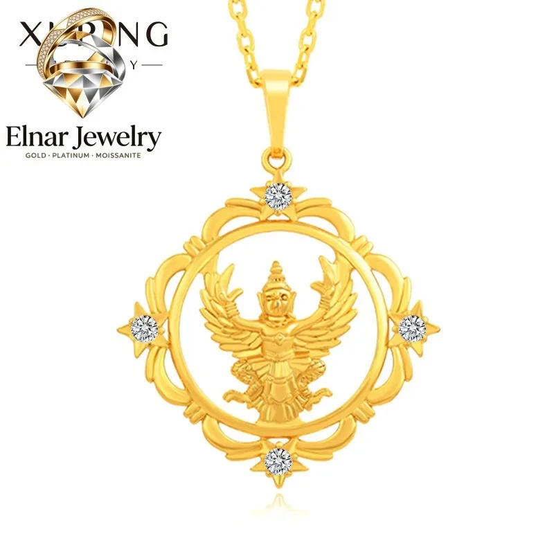Elnar Jewelry Luxury 24K 9999 Pure Gold real gold Men's and Women's Moissanite Pendant Necklace
Elnar Jewelry Luxury 24K 9999 Pure Gold real gold Men's and Women's Moissanite Pendant Necklace