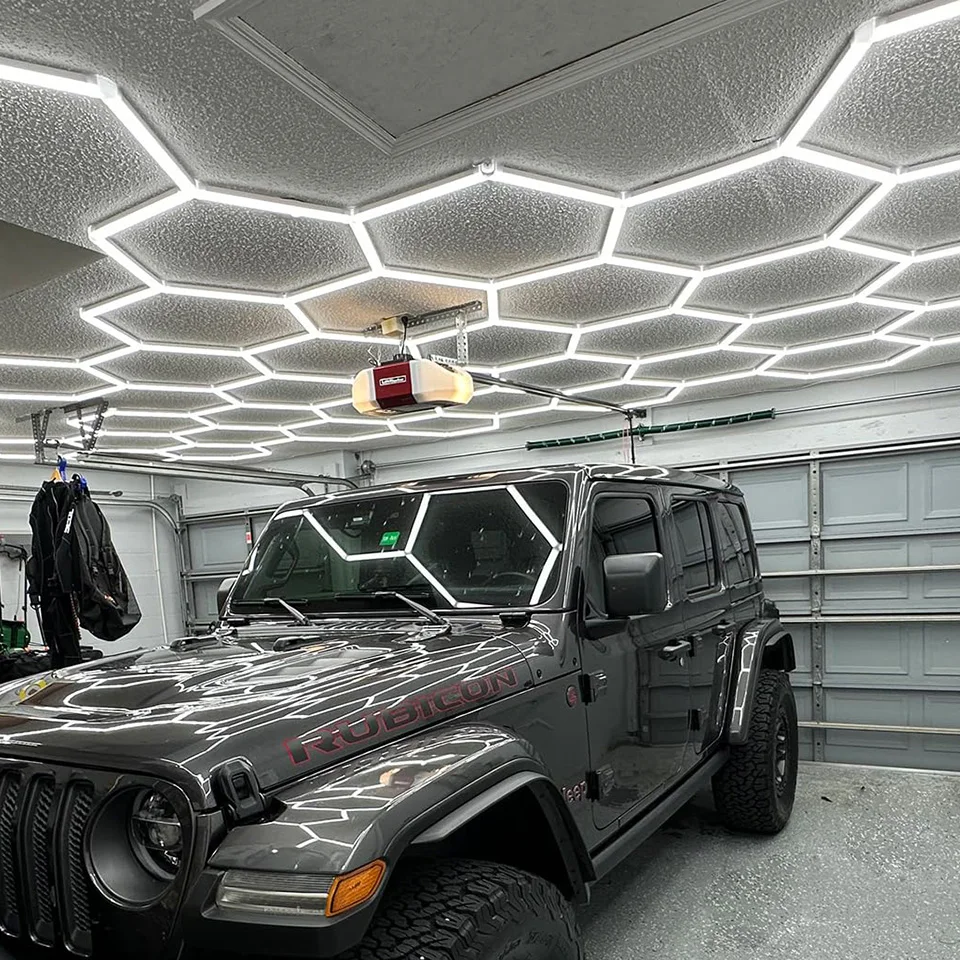 440mm Honeycomb LED Car Detail Handling Ceiling Light Hexagonal Garage Light Suitable For Showroom 4S Shop Workshop Barbershop
440mm Honeycomb LED Car Detail Handling Ceiling Light Hexagonal Garage Light Suitable For Showroom 4S Shop Workshop Barbershop