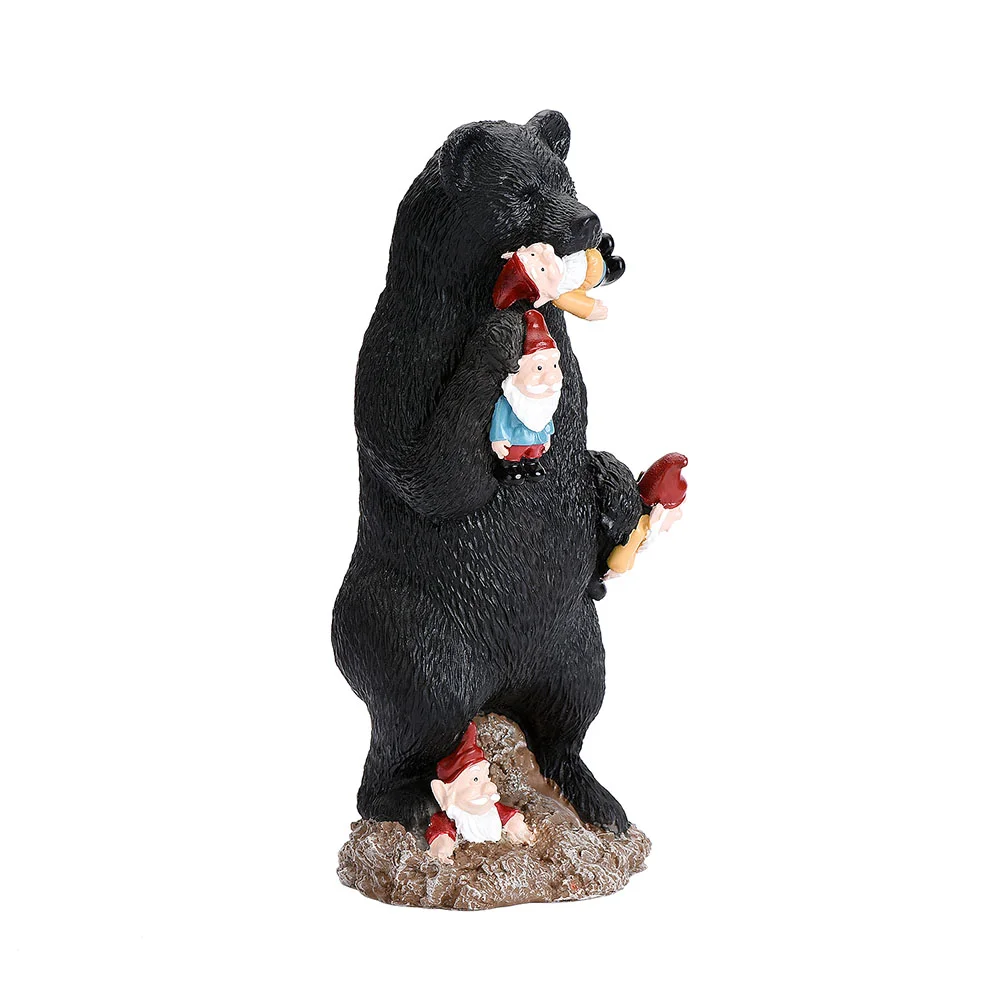 Gnome Figurine Black Bear Spirit Ornament Garden Decoration Funny Frog Statue Model
Gnome Figurine Black Bear Spirit Ornament Garden Decoration Funny Frog Statue Model