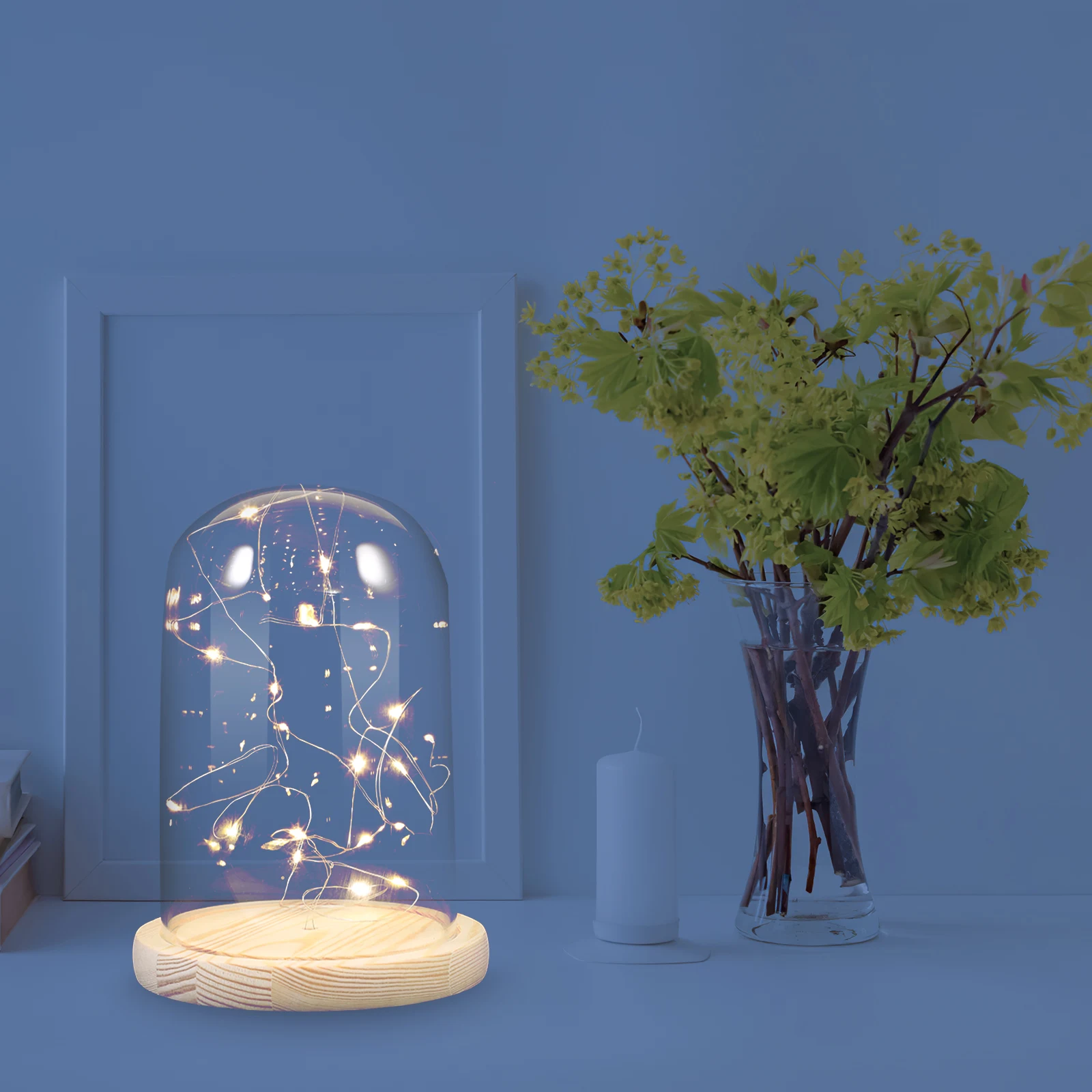 Glass Bottle LED Star Table Light Wooden Base Warm White Fairy Lights Bedroom Living Room Hallway Night Lights Low 
Glass Bottle LED Star Table Light Wooden Base Warm White Fairy Lights Bedroom Living Room Hallway Night Lights Low