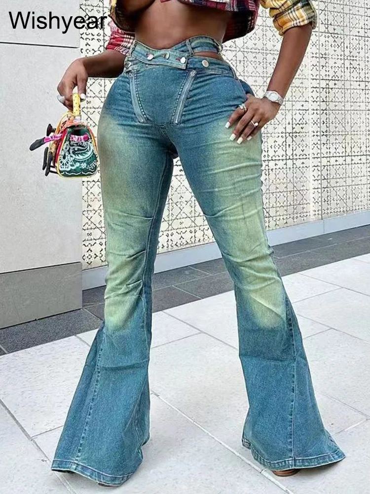 Fashion Jeans Hipster Design New Hollow High Waist Zipper Stretch Slim Flare Denim Pants Women Streetwear Boyfriend Trousers y2k
Fashion Jeans Hipster Design New Hollow High Waist Zipper Stretch Slim Flare Denim Pants Women Streetwear Boyfriend Trousers y2k