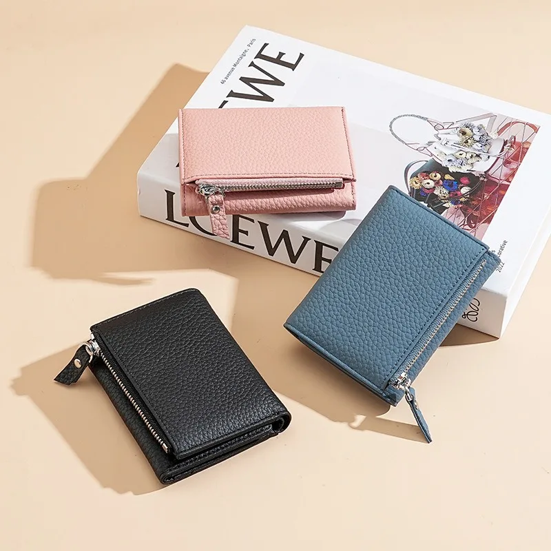 New multi fold wallet for women, made of genuine cowhide RFID anti-theft brush wallet multiple card slots, zipper zero money bag
New multi fold wallet for women, made of genuine cowhide RFID anti-theft brush wallet multiple card slots, zipper zero money bag