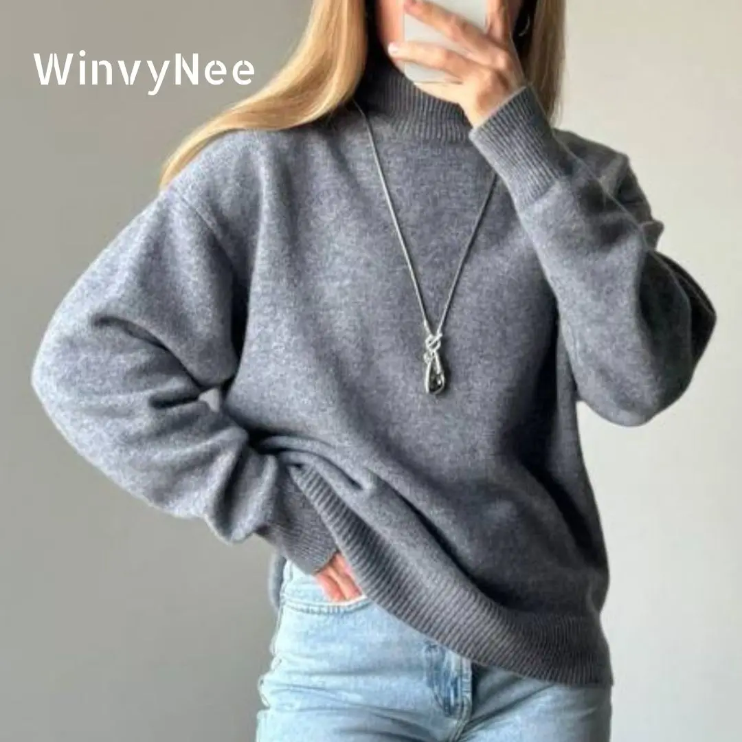 Женская одежда WinvyNee, свитера, тренд 2025, водолазка из мериносовой шерсти с высоким воротником, повседневные пуловеры, мягкие джемперы Y2k A1103002E
Женская одежда WinvyNee, свитера, тренд 2025, водолазка из мериносовой шерсти с высоким воротником, повседневные пуловеры, мягкие джемперы Y2k A1103002E