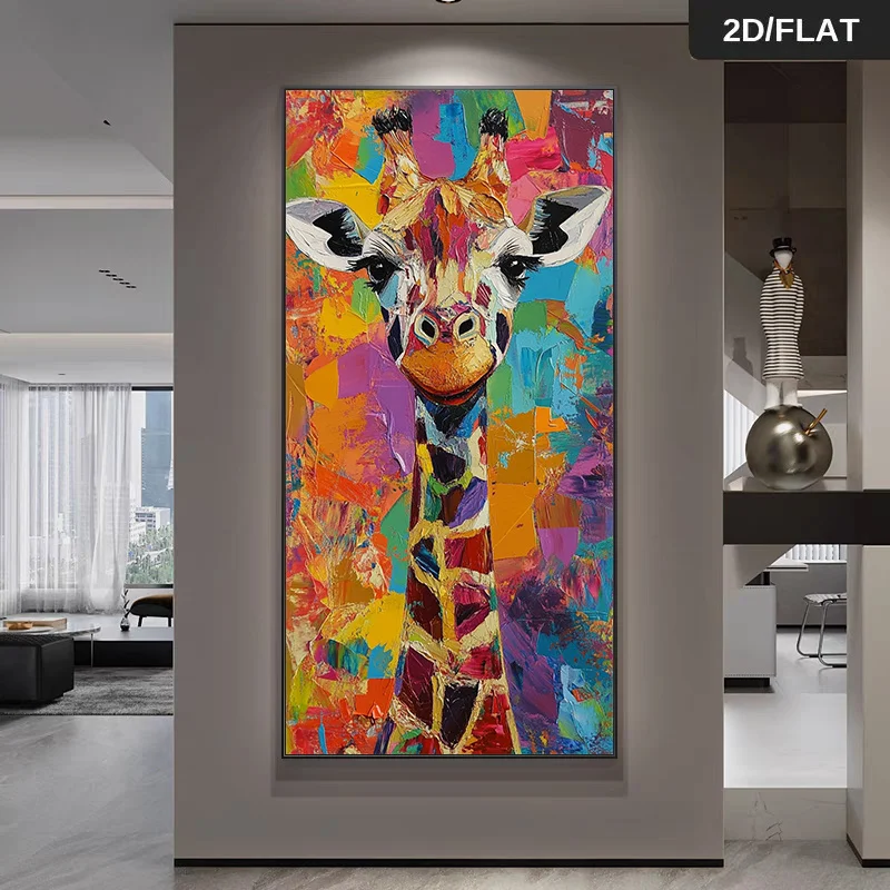 2D Flat Modern Abstract Colorful Giraffe Canvas Wall Art Frameless Canvas Prints for Living Room Modern Canvas Poster Wall Decor
2D Flat Modern Abstract Colorful Giraffe Canvas Wall Art Frameless Canvas Prints for Living Room Modern Canvas Poster Wall Decor