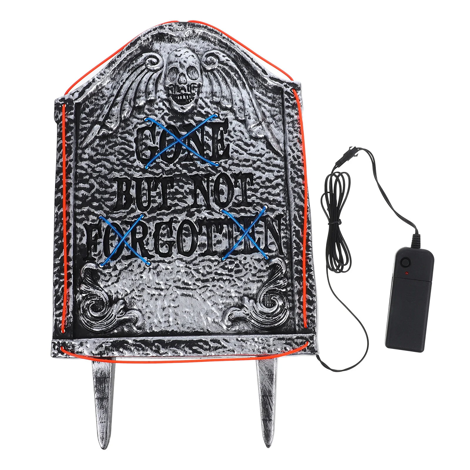 Red Blue Light-Up Halloween Tombstone Dual-Color LED Graveyard Marker Not Included Outdoor Yard Decor Gravestones
Red Blue Light-Up Halloween Tombstone Dual-Color LED Graveyard Marker Not Included Outdoor Yard Decor Gravestones