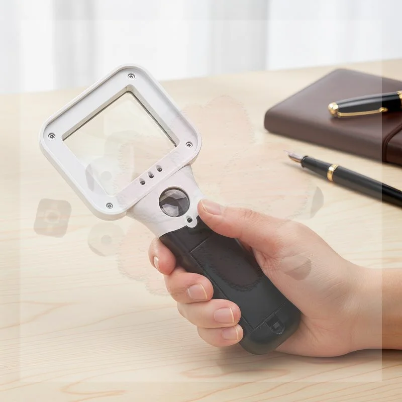 Enhanced 5x 45x LED Magnifier for Reading and Examination Handheld Design
Enhanced 5x 45x LED Magnifier for Reading and Examination Handheld Design