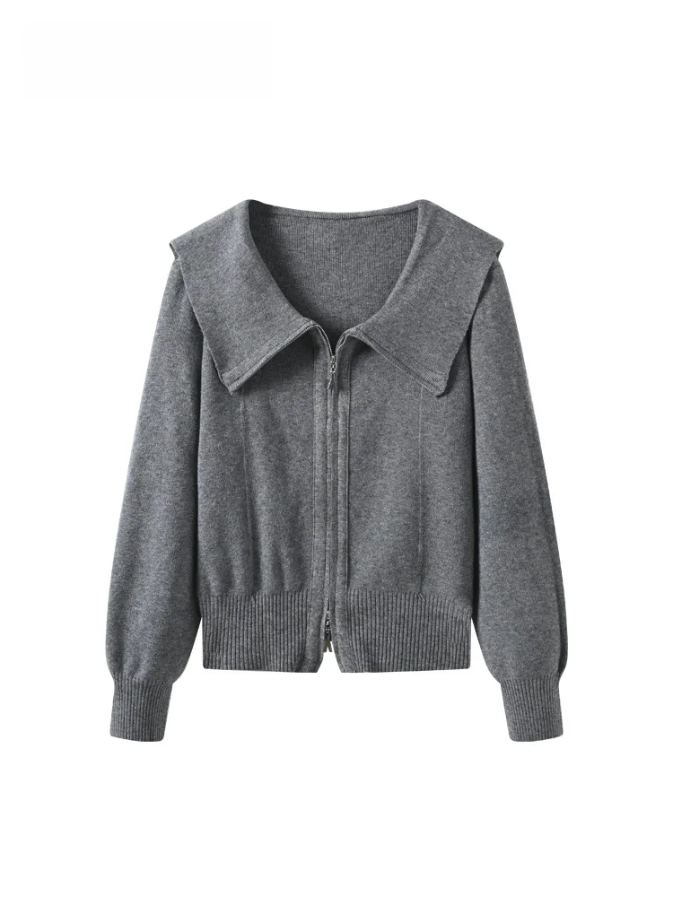 Faionable Large Size Knitted Long Sve Navy Collar Women's Top CaraCLUB Autumn Wear Sli Versatile Age-Defng for Plu...
Faionable Large Size Knitted Long Sve Navy Collar Women's Top CaraCLUB Autumn Wear Sli Versatile Age-Defng for Plu...