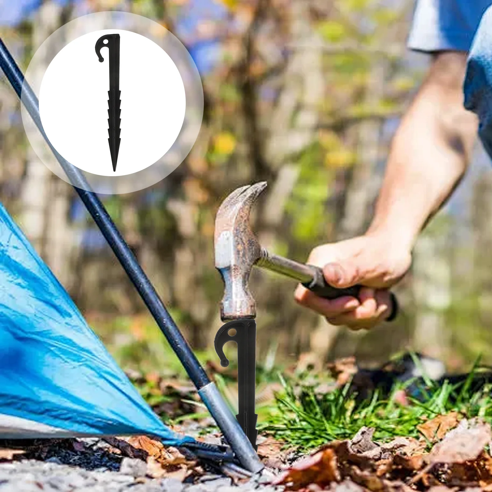 10 Pcs Tent Pegs Outdoor Snow Stakes for Decorations Fixing Plastic Jagged Ground Windproof
10 Pcs Tent Pegs Outdoor Snow Stakes for Decorations Fixing Plastic Jagged Ground Windproof