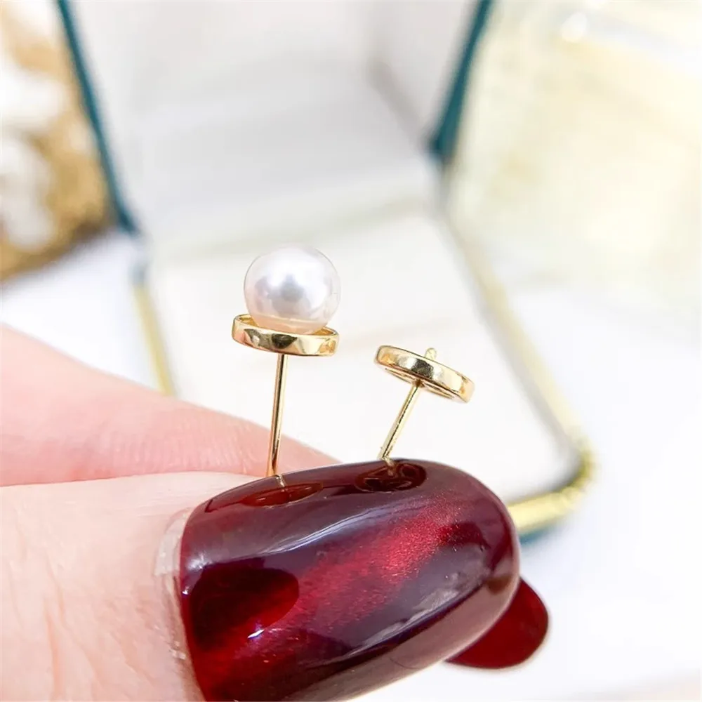 DIY Pearl Mini Accessories S925 Pure Silver Ear Stud Empty Holder Gold Silver Earrings Fit 6-8mm Round Beads E216
DIY Pearl Mini Accessories S925 Pure Silver Ear Stud Empty Holder Gold Silver Earrings Fit 6-8mm Round Beads E216