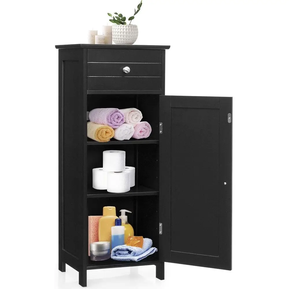 Single Door Wooden Floor Cabinet with Large Drawer and 2 Adjustable Shelves for Home Storage
Single Door Wooden Floor Cabinet with Large Drawer and 2 Adjustable Shelves for Home Storage